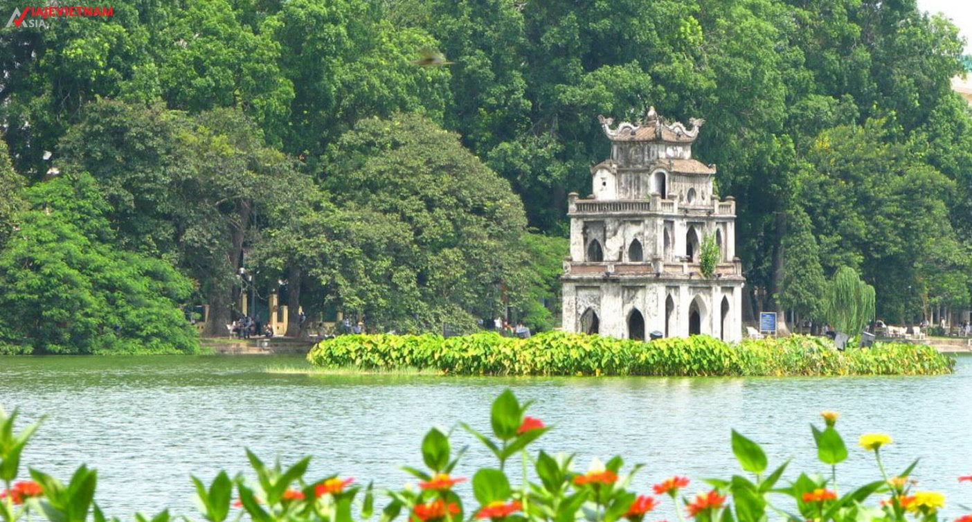 Norte de Vietnam lago Hoan Kiem