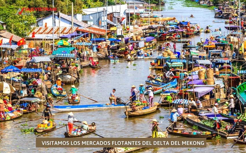 Visitamos los mercados flotantes del delta del Mekong