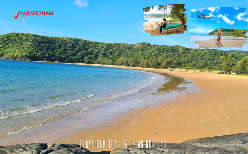 Playa Dam Trau en islas Con Dao 