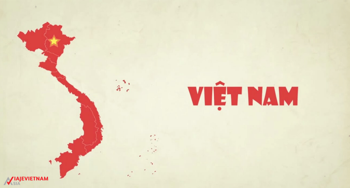 Territorio de Vietnam mapa