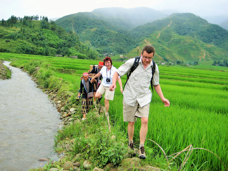 hacer trekking o senderismo en sapa