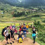 senderismo por los campos en terrazas de sapa