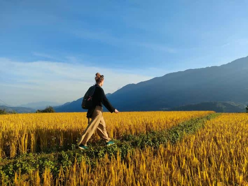 senderismo en mu cang chai